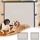 thumbnail image 1 of Puertas, red de aislamiento para mascotas, valla retráctil para perros y gatos, barrera plegable para mascotas, fácil montaje, estructura metálica, base de madera, ideal para sala de estar y, 1 of 6