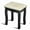Black, variant on Topbuy MDF Dressing Stool Old-fashioned Vanity Chair Cushion Padded Seat Black