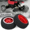 10 RC Car, Crawler, or Short Truck 2Pack Rubber Tires with Hubs for 1