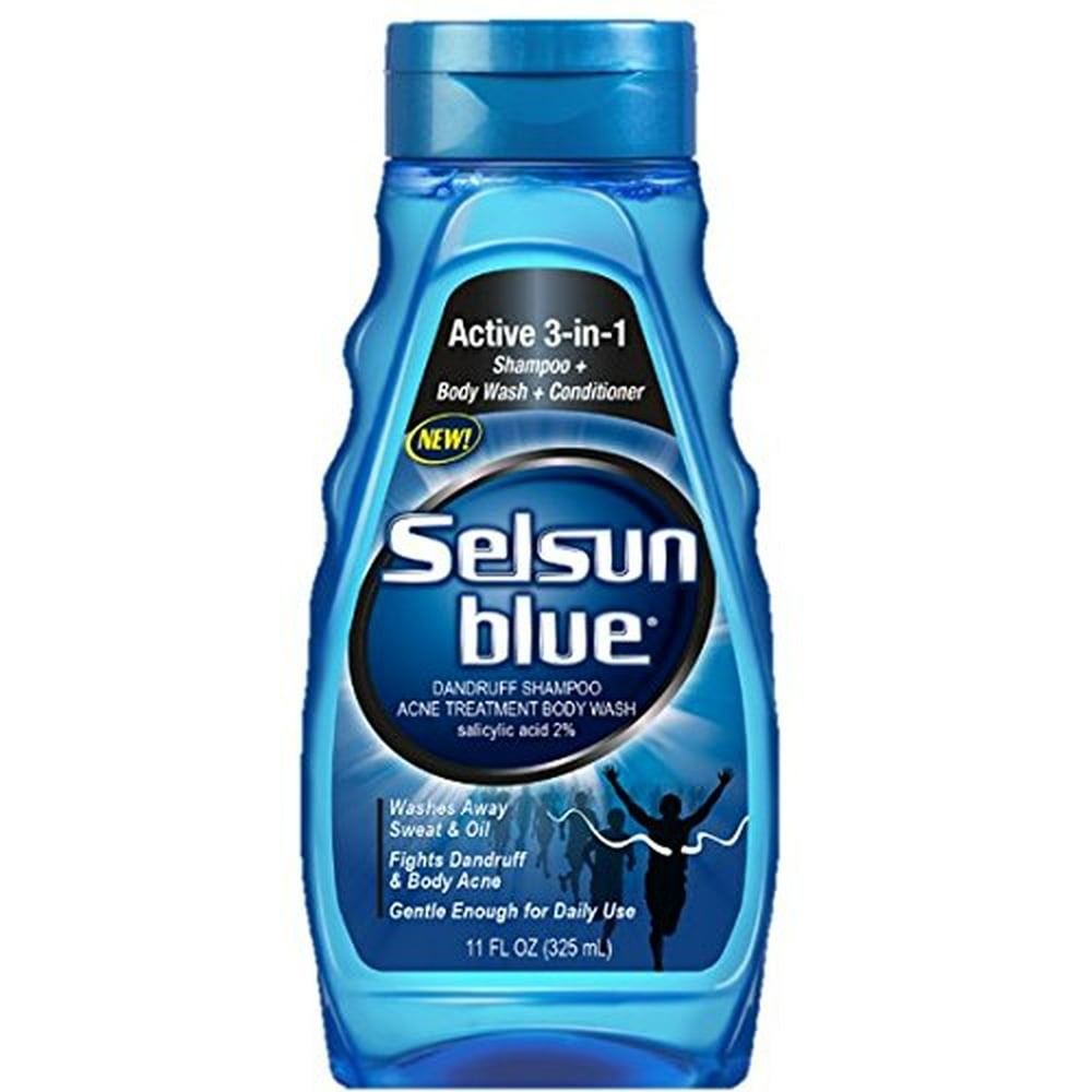 Selsun Blue 3in1 Body Wash, Shampoo & Conditioner, for Dandruff