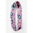 thumbnail image 2 of Bimba Pink Leaves & Peony Floral Pure Silk Printed Scarf Dupatta Head Neck Wrap Bandanas For Women 40 x 80 Inches, 2 of 6