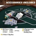 thumbnail image 4 of Barrington Billiards Poker Table with Rails, Cup Holders, Chips & Cards, 4 of 8