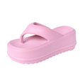 thumbnail image 5 of Platform Sandals Beach Comfort Women Slippers Summer for Indoor Outdoor Home pink large, 5 of 9