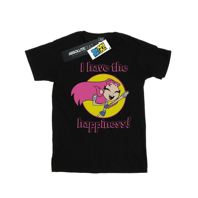 DC Comics Womens Teen Titans Go I Have The Happiness Cotton Boyfriend T-Shirt