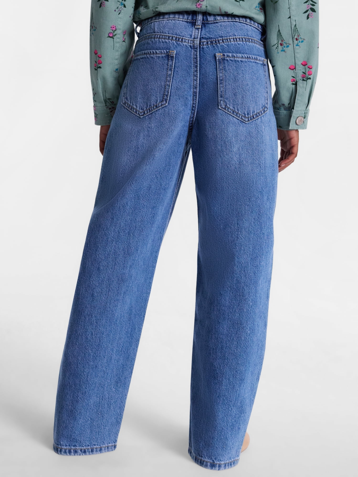 Wonder Nation Girls Mom Jean, Sizes 5-18