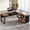 Walnut & Black, variant on L-Shaped Executive Desk with Reversible File Cabinet, 3" Office Desk with Storage Drawers, ak Karo & White