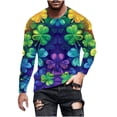 thumbnail image 2 of Amzcrzy Sudadera Para Hombre, Moda Para Hombre, Estampado, Cuello Redondo, Camiseta Casual, Manga Larga, Camiseta Multicolor, S, 2 of 5