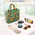 thumbnail image 5 of FORMRS Womens Corduroy Tote Bag Crossbody Shoulder Handbag with Pocket, Orange Tree Pattern, 5 of 7