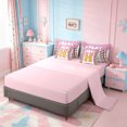 thumbnail image 3 of Erosebridal Letter H Monogrammed 7pcs Bedding Comforter Set,Baseball Sport Ball Game Queen Bedding Sets For Kids Girls,Reversible pink, 3 of 7