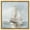 Gold Frame, variant on Lakeside Lullaby II Canvas Modern Beach Art by Art Remedy, White Frame, 40" x 40"
