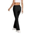 thumbnail image 2 of Baywell Women's Bootcut Yoga Workout Pants - High Waist Tummy Control, 4-Way Stretch Breathable Leggings with Side Drawstring,S-XXL, 2 of 9