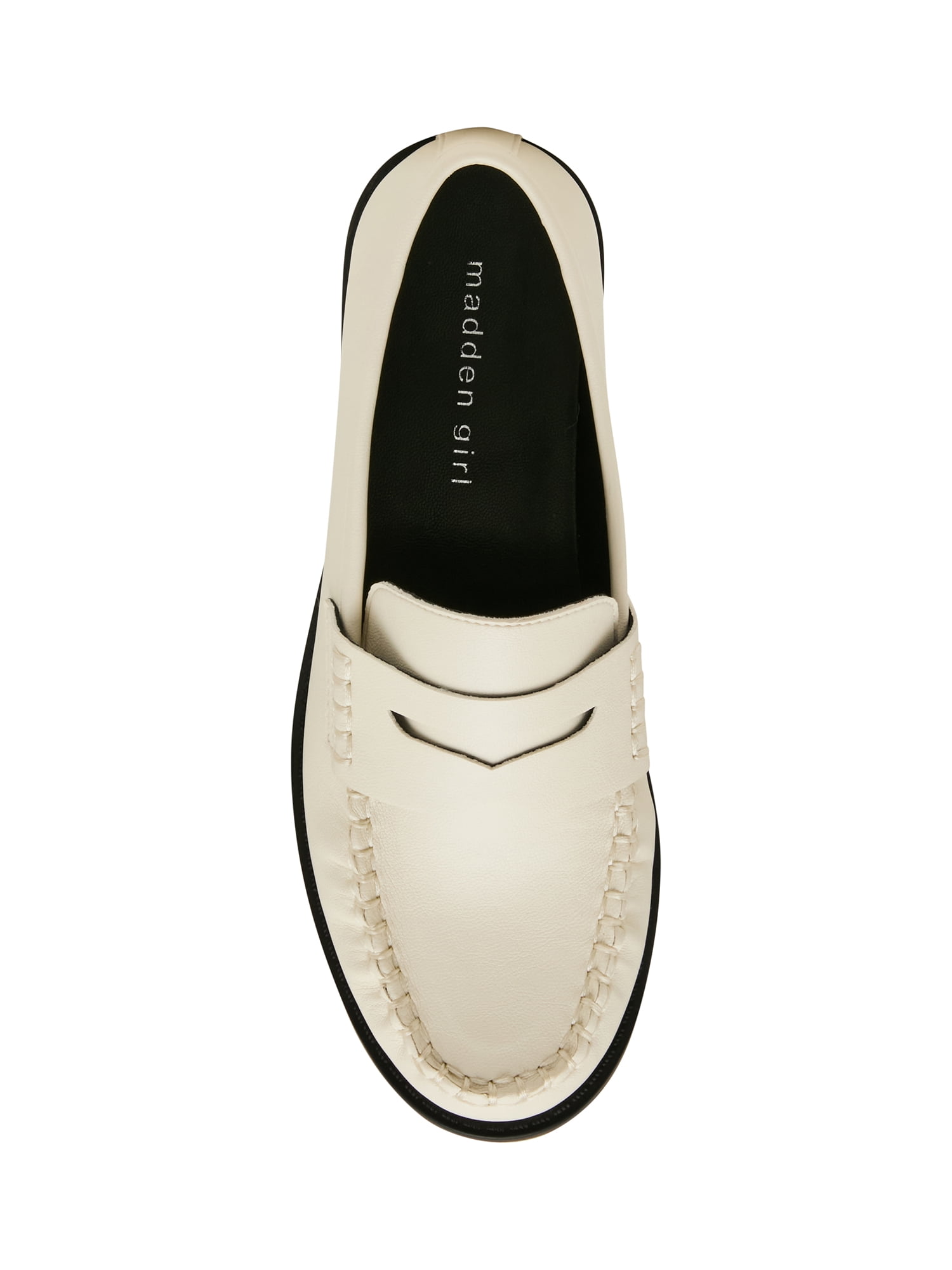 Madden Girl Women's Prep Slide On Loafer with Pleated Toe
