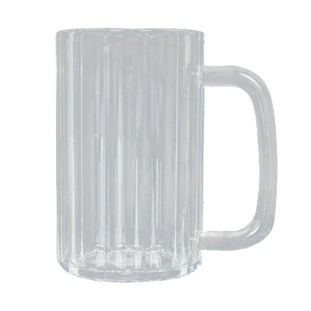 Vaso de cerveza de plástico irrompible y reciclable de 17,5 oz: con asa, irrompible y 520ml