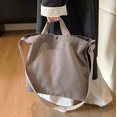 thumbnail image 4 of Luvior Women’s Canvas Tote Shoulder Bag – Large Capacity Vintage Handbag with Multi-Pockets, Versatile 2-in-1 Carry for Daily Commute and Travel Grey, 4 of 4
