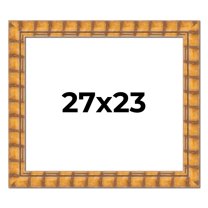27x23 Frame Beige Real Wood Picture Frame Width 3 inches | Interior Frame Depth 0.5 inches |