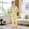 thumbnail image 6 of FORMRS Onesies Pajama for Adults Unisex Hoodie Winter Jumpsuit One Piece Sleepwear, Sizes S-2XL, Cute Bee Pattern, 6 of 7