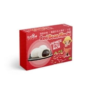 Fusion Select Mochi Daifuku Snacks - Traditional Japanese Rice Cakes with Filling - Flavored Asian Sweet Desserts for Family - Chewy and Soft Texture - 35g Each, 6 Pieces per Pack (Red Bean)