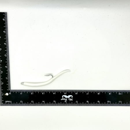 UPC: 0818078013354 | Run Off Lures Replacement Tubed Hooks 7/0 – 4 Pack  White