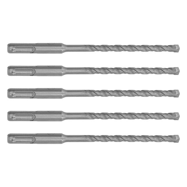 Brocas para hormigón, 5 piezas, brocas para martillo rotativo, brocas para martillo rotativo, brocas de impacto, rendimiento sólido