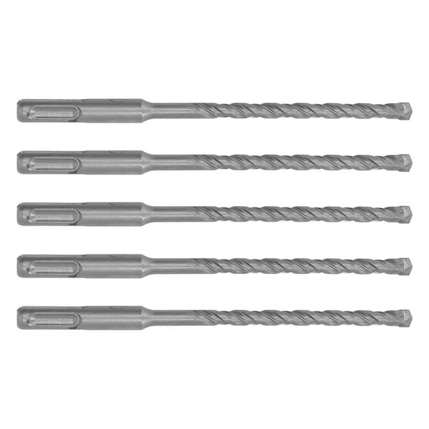 Brocas para hormigón, 5 piezas, brocas para martillo rotativo, brocas para martillo rotativo, brocas de impacto, rendimiento sólido