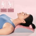 thumbnail image 2 of COFEST Lumbar Relaxer Lumbar Stretch Massage Relaxation Spine Correction Extension Assisted Lumbar Backrest Pink, 2 of 9
