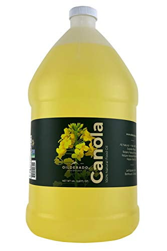 Oilderado Canola Oil, Naturally Expeller Pressed, Non-GMO Certified, Gourmet Canola Cooking Oil, Medium-Heat Cooking, Great for Dressings, Marinades, and Frying, 1-Gallon