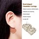 thumbnail image 2 of Minnieouse Pendientes en forma de corazón estilo elegante brillo ostentoso oreja colgante elementos de cuero artificial pendiente para mujeres Ropa, zapatos y accesorios Miscelánea Oro, 2 of 6