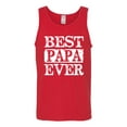 thumbnail image 2 of Wild Bobby, Best Papa Ever, Father's Day, Men Graphic Tank Top, Red, X-Large, 2 of 4