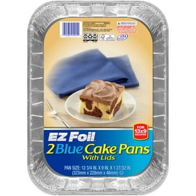 EZ Foil All Purpose Aluminum Pans with Lids, 13 x 9 Inch, 2 Count