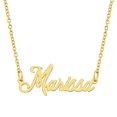thumbnail image 1 of KISPER 18K Gold Plated Stainless Steel Personalized Name Pendant Necklace, 1 of 36