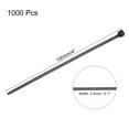 thumbnail image 2 of Uxcell 1000PCS Cable Zip Ties 4 Inch, Self-Locking Nylon Wire Ties Heavy Duty with 18 LBS Tensile Strength Black, 2 of 6