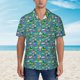 thumbnail image 2 of Balery Cars Transportation Camisas hawaianas de manga corta para hombre, camisas playeras de corte holgado, camisas de vacaciones con botones,Medium, 2 of 7