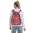 thumbnail image 5 of Yiaed Ho Funny Christmas Print Lightweight Backpack Travel Backpacks Hiking Daypack for Women Men, 5 of 5
