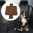 thumbnail image 2 of Unique Bargains 1 Pc Foldable Pet Car Seat Cover for Pet Cloud Pattern 21.65"x18.9"x14.17" Brown, 2 of 6