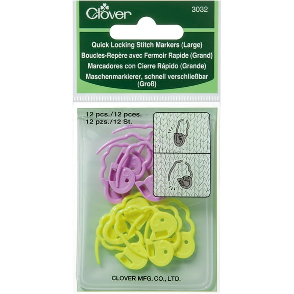 Quick Locking Stitch MarkersLarge 12/Pkg