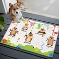 thumbnail image 4 of Groundhog Day 2'x3' Washable Rug, Bunting Floral Cartoon Funny Colorful Cute Non-Slip Doormat Area Rugs for Entrance Bathroom Bedsides, StainResistant Carpet for Kitchen Bedroom, Entryway Floor Mat, 4 of 9