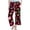 Wine, variant on Gunia Kids Boys Girls Christmas Pjs Pants Festive Holiday Soft Comfy Pajama Pants Sleepwear Bottoms Lounge Pants ,Size 3-14 Years
