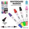 thumbnail image 2 of Pointer Duo Color Dry Erase Markers, Round Tip, Assorted Ink Colors, 4 Count (4 pack), for Whiteboards and Classroom Use, 2 of 5