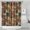 Pioneer Flower Floral-1, variant on Pioneer Flower Floral Print Pattern Shower Curtain 84"x72", Bathroom Decorative Shower Curtain Set with 12 Hooks, Waterproof Washable