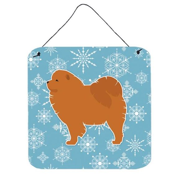 Winter Snowflake Chow Chow Wall or Door Hanging Prints