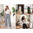 thumbnail image 6 of Daystry Womens Plus Size Wide Leg Lounge Pants High Waisted Drawstring Casual Lightweight Loose palazzo pants with Pockets, 6 of 15