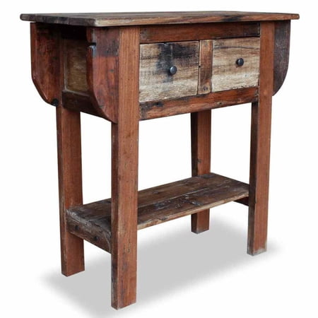 Antique Wood Hallway Console Table 32"