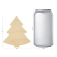 thumbnail image 2 of Chunky Christmas Wood Tree Cutout 4-inch, Pack of 2 Small Wooden Tree for Crafts, Christmas Table Decor & Tiered Tray, by Woodpeckers, 2 of 7