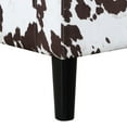 thumbnail image 2 of Convenience Concepts Take a Seat Churchill Accent Chair with Ottoman, Brown Cow Print, 2 of 10