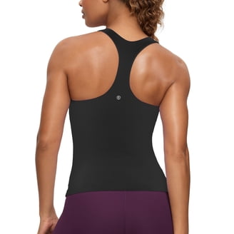 ToBeInStyle Women's Ribbed Racerback Tank Top - Short Length, Scoop Neck, Salmon Rose Color (One Size)