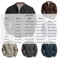 thumbnail image 3 of successthop Quarter Zip Sweater Men Long Sleeve Crewneck Tops Pullover Knitwear Solid Big and Tall Fall Casual Clothes, 3 of 6