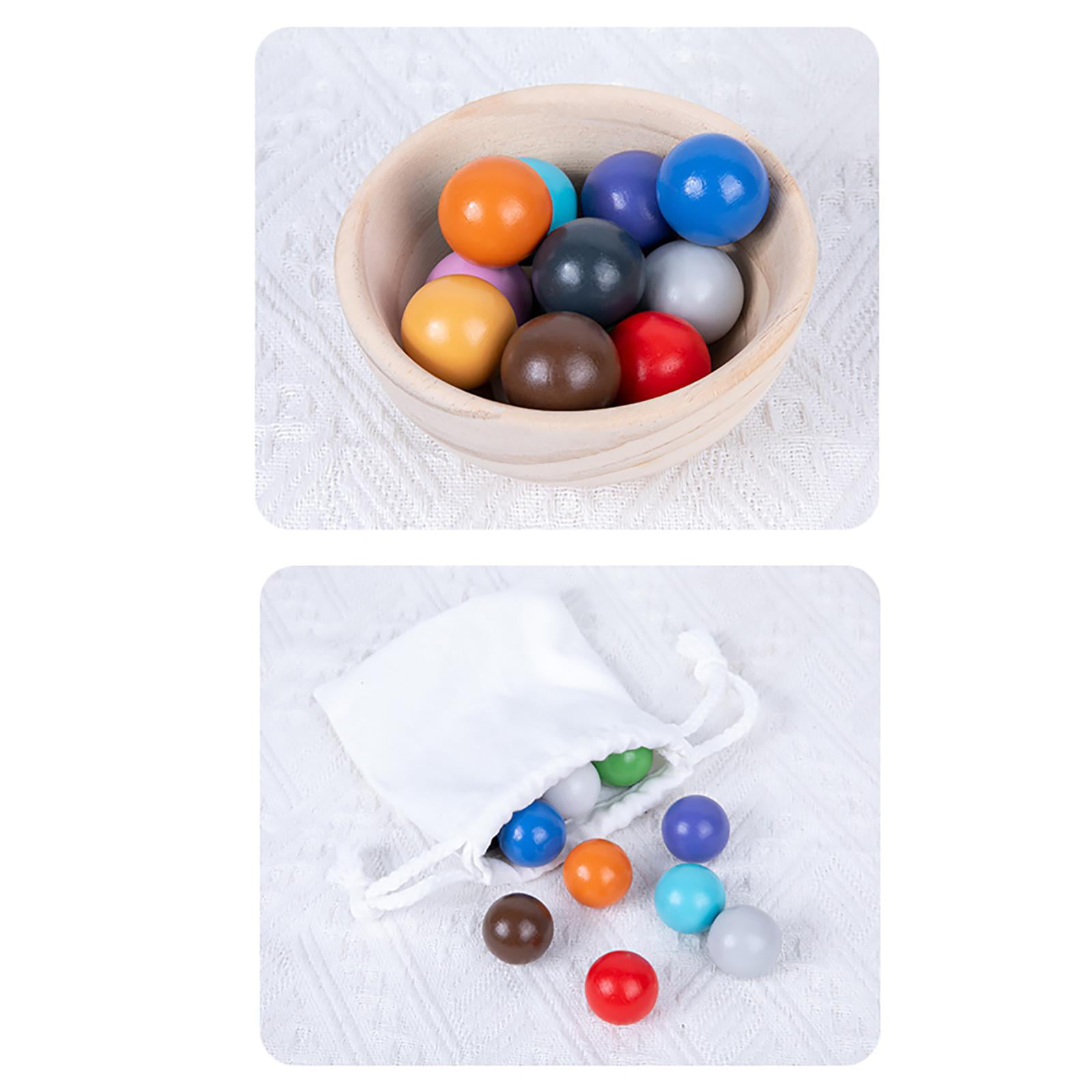 Small wooden balls - Woodinout © Montessori toys