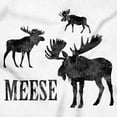 thumbnail image 2 of Funny Meese Moose Animal Humor Womens Fitted Plus Size Graphic Tee Brisco Brands 3X, 2 of 6