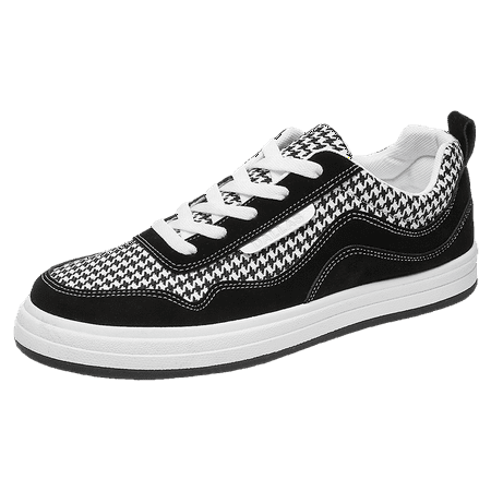 

Men‘s Canvas Shoes Plaid Print Casual Lightweight Low Top Outdoor Shoes Walking Sneakers Men‘s Footwear