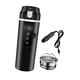 thumbnail image 4 of Hervidor de agua para coche de 12 V y 24 V, hervidor eléctrico, taza aislante de acero inoxidable, hervidor de agua para coche, negro, 4 of 9